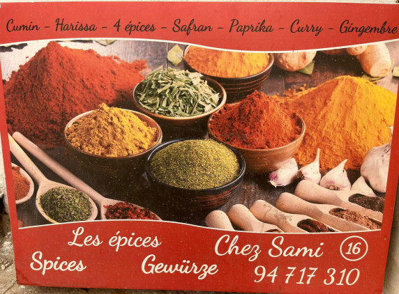 50% DE REDUCTION SUR L'ACHAT DE 500G MINIMUM D'ÉPICES (paprika, safran, Cumin...) CHEZ  CHEZ SAMY