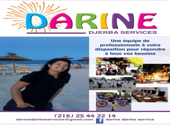 50% DE REDCUTION SUR LA CONCIERGERIE POUR VACANCIERS SUR DEVIS CHEZ DARINE DJERBA SERVICE